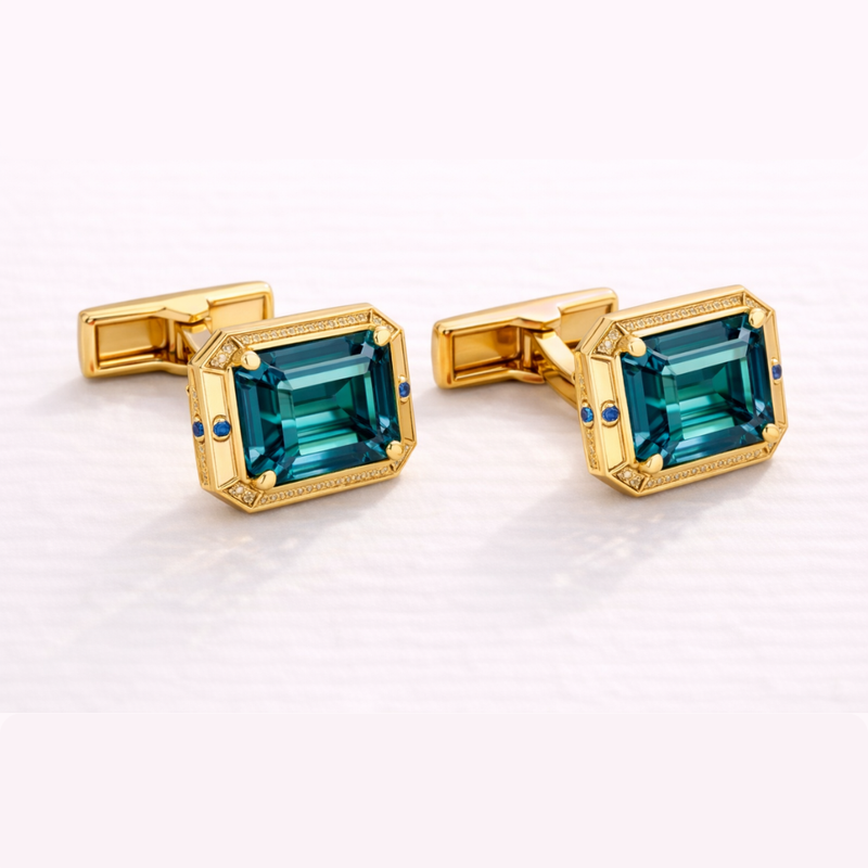 Regal Emerald Cufflinks