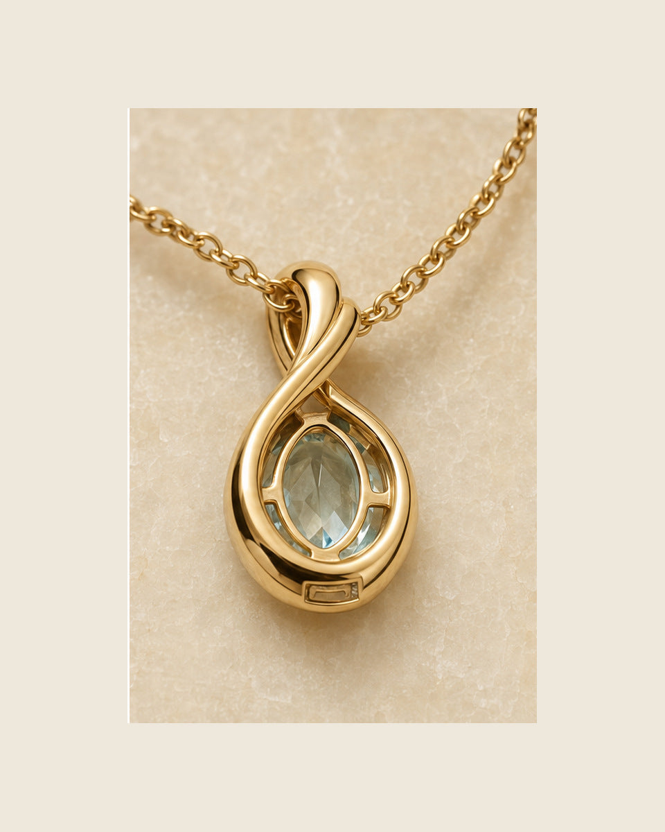 Aurea Forma Medallion — Aquamarine — construction detail