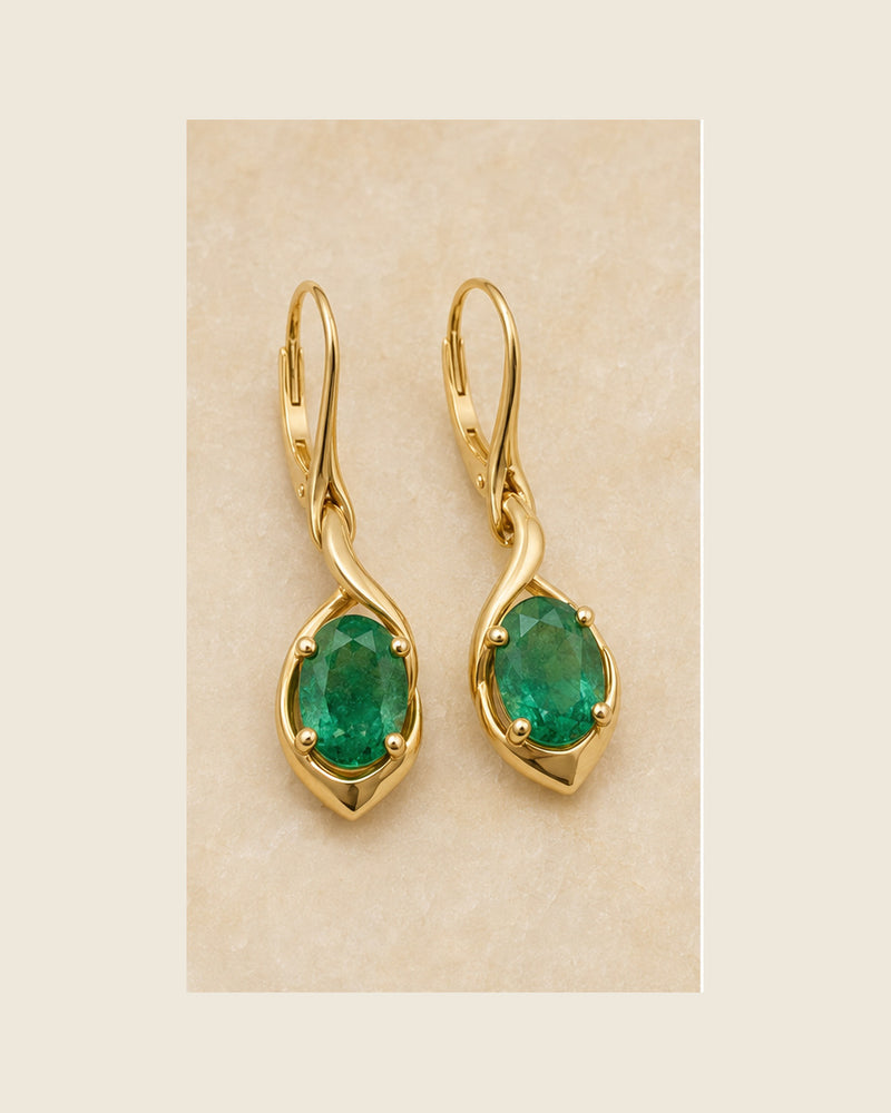 Aurea Forma Drops — Emerald — product portrait